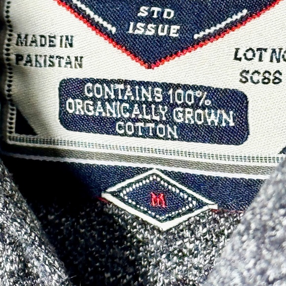 Fat Face Men’s Short Sleeve Organically Grown Cotton Polo Charcoal Gray Shirt M - Picture 6 of 12